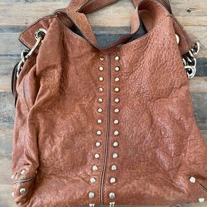 Michael Kors Brown Purse with Gold Hardware